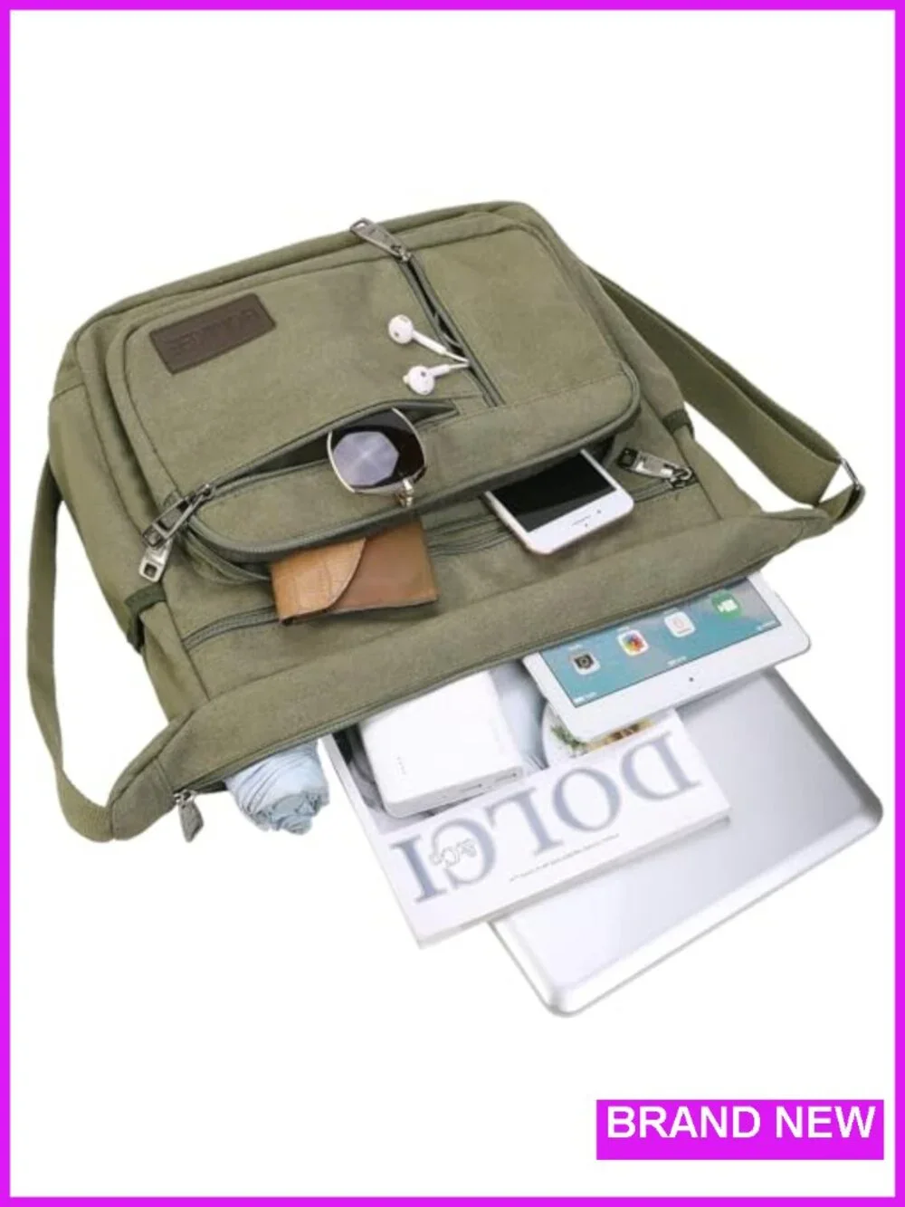 Canvas Messenger Bag Satchel Vintage Shoulder Crossbody Unisex